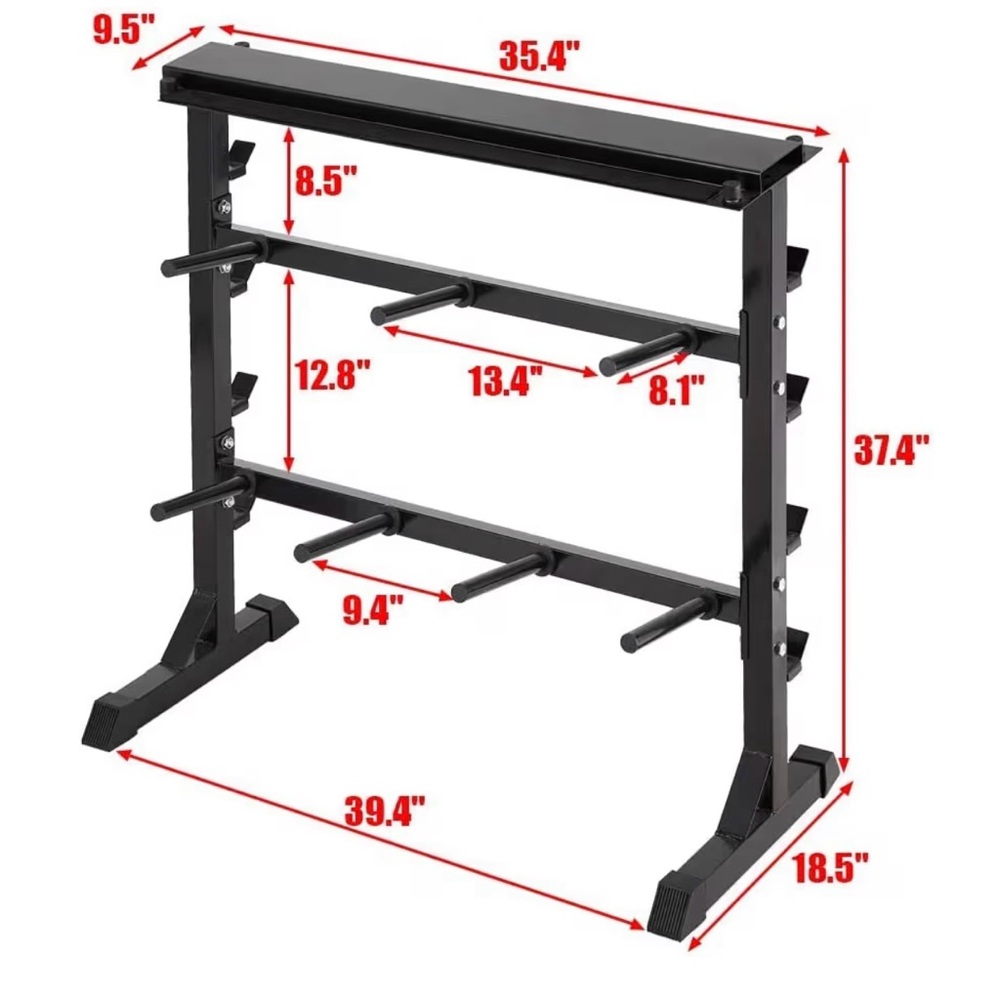 Black Weight Rack - Picture 2 of 4